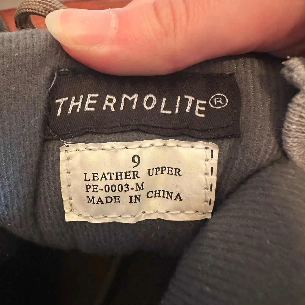 Thermolite Men's Tan and Black Snow Boots